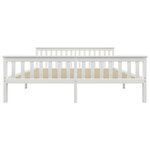 vidaXL Cadre de lit sans matelas blanc bois massif de pin 180x200 cm
