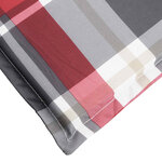 vidaXL Coussin de chaise de terrasse carreaux rouge (75+105)x50x4 cm