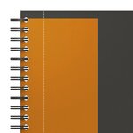 Cahier spirales oxford activebook a5+ 17 x 22 cm - perforé 4 trous- petits carreaux - 160 pages