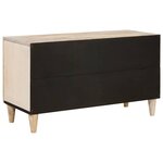 vidaXL Meuble TV Blanc 80 x 33 x 46 cm bois de manguier massif