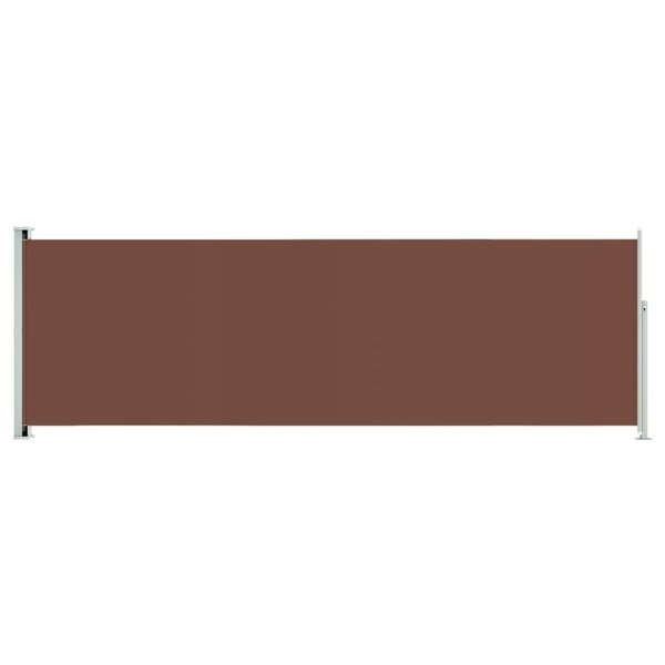 vidaXL Auvent latéral rétractable de patio 200x600 cm Marron