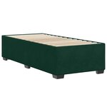 vidaXL Cadre de lit sans matelas vert foncé 90x190 cm velours