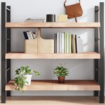 vidaXL Étagère murale 120x50x(2-6) cm bois de chêne massif non traité