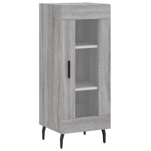 vidaXL Buffet Sonoma gris 34 5x34x90 cm Bois d'ingénierie