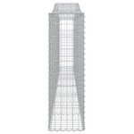 vidaXL Paniers à gabions arqués 3 Pièces 400x30x100/120 cm Fer galvanisé