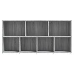 vidaXL Armoire à livres Sonoma gris 50x25x106 cm