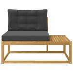 vidaXL Canapé d'extérieur en bout Blanc 115 x 83 x 73 cm Polyester