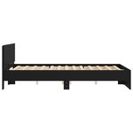 vidaXL Cadre de lit sans matelas noir 140x200 cm