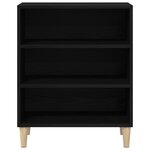 Buffet vidaXL Noir en Chêne 57x35x70 cm en Bois d'ingénierie