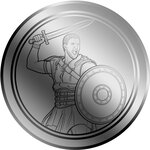 Pièce de monnaie en Platine 30 Dollars g 0.155 (1/200 oz) Millésime 2026 GLADIATOR 1/200 (PRÉCOMMANDE)