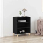 Buffet vidaXL Noir en Chêne 57x35x70 cm en Bois d'ingénierie