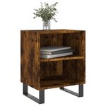 vidaXL Tables de chevet 2 Pièces chêne fumé 40x30x50 cm bois d'ingénierie
