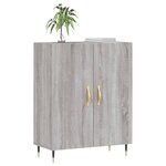 vidaXL Buffet sonoma gris 69 5x34x90 cm bois d'ingénierie