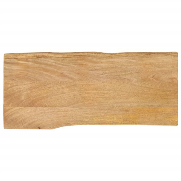 vidaXL Dessus de table 100x40x3 8 cm bord vivant bois massif manguier