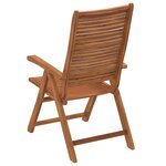 vidaXL Chaises de jardin pliantes inclinables lot de 2