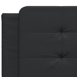 vidaXL Lit avec matelas Zadar noir 160x200 cm similicuir