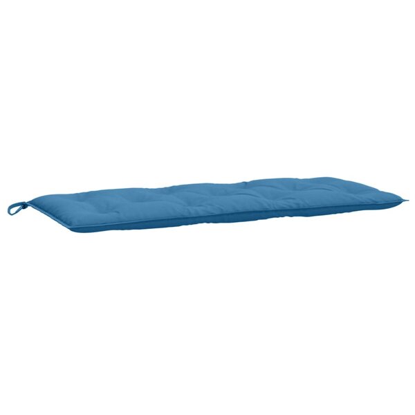 vidaXL Coussin de banc de jardin bleu mélangé 120x50x7 cm tissu