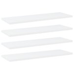 vidaXL Panneaux de bibliothèque 4 Pièces blanc bois d’ingénierie
