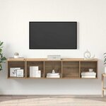 vidaXL Ensemble de meubles TV 2 Pièces chêne artisanal 37 x 37 x 142.5 cm
