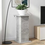 vidaXL Support de Plante Gris béton 30 5 x 30 x 60 5 cm