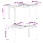 vidaXL Ensemble de salle à manger de jardin 6 pièces en acier anthracite et poly rattan avec coussins