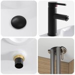 vidaXL Meuble de lavabo mural Chêne artisanal 49 x 41 x 63 cm