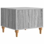 vidaXL Table basse Sonoma gris 49 x 50 x 40 cm Bois d'ingénierie