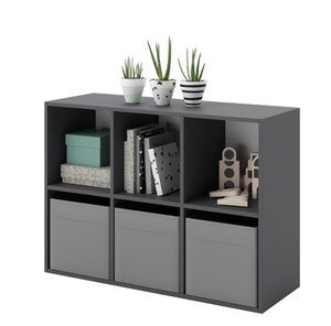 Etagère cube Loni 2x3 gris