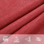 vidaXL Voile d'ombrage 160 g/m² Rouge 2 5x3 m PEHD