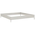vidaXL Lit surélevé de jardin 100x100x18 5 cm acier inoxydable
