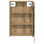 vidaXL Armoire Miroir de Salle de Bain avec étagère Chêne artisan