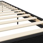 vidaXL Cadre de lit Chêne noir 80 x 200 cm Bois d'ingénierie