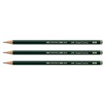 Crayon papier 9000 hexagonal mine 2mm HB x 3 FABER-CASTELL