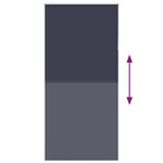 vidaXL Store enrouleur occultant largeur du tissu 110 7 cm polyester