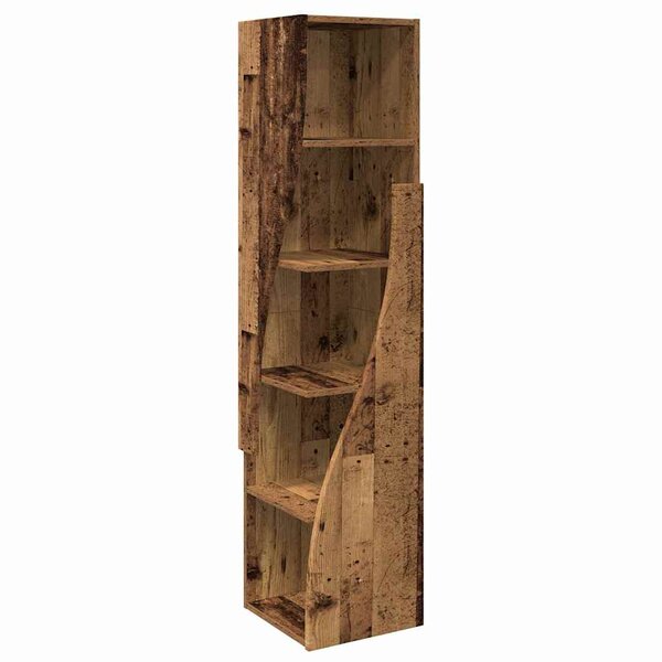 vidaXL Meuble d'angle Bois ancien 32x32x140cm Bois d'ingénierie