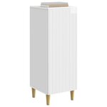 vidaXL Buffet Blanc brillant 33 x 34 5 x 90 cm Bois d'ingénierie