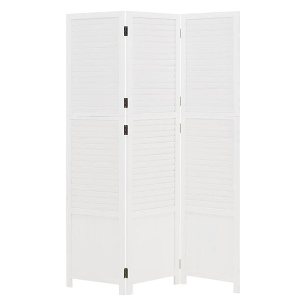 Paravent 3 pans bois blanc