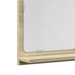 vidaXL Étagère de salle de bain à miroir chêne sonoma bois ingénierie