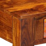 vidaXL Bureau avec tiroir Marron 100 x 50 x 75 cm Bois d'acacia massif