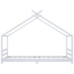 vidaXL Cadre de lit d'enfant Blanc Bois de pin massif 90x200 cm