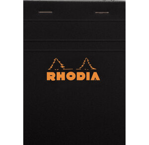 Bloc BLACK N°13 10,5x14,8cm 80F agrafées 80g Q.5x5 RHODIA