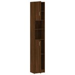 vidaXL Armoire de bain Chêne marron 32x25 5x190 cm Bois d'ingénierie