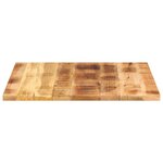 vidaXL Dessus de table 90x90x3 8 cm carré bois massif de manguier brut