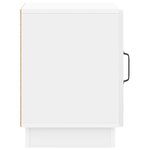 vidaXL Table de chevet 2 pc Blanc brillant 43 x 34 5 x 47 cm