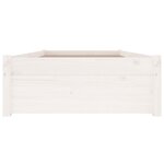 vidaXL Cadre de lit sans matelas avec tiroirs blanc