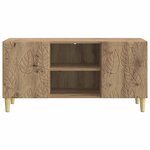 vidaXL Meuble TV 102 x 34 5 x 50 cm Chêne artisanal Bois d'ingénierie
