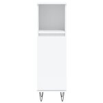 vidaXL Ensemble de meubles salle de bain 3 Pièces blanc bois d'ingénierie