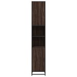 vidaXL Armoire de salle de bain chêne marron bois d'ingénierie métal