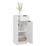 vidaXL Armoire de salle de bain blanc 32x33 5x90 cm bois d'ingénierie