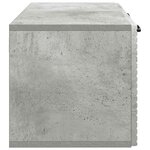 vidaXL Meuble TV mural Gris béton 59 5 x 31 x 30 cm Bois d'ingénierie